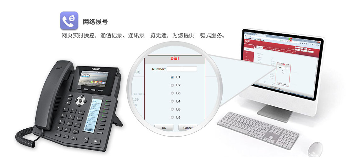 方位IP电话机X5S网络拨号