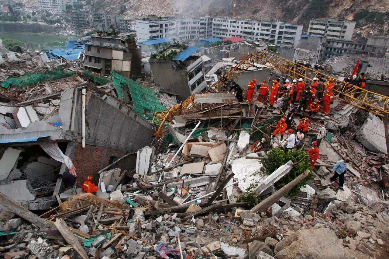 汶川大地震现场